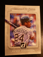 2016 Donruss Masters Game Rickey Henderson HOF #MG-1, New York Yankees EX/NM