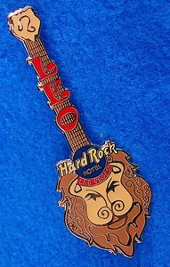 LAS VEGAS HOTEL BIRTHDAY LEO LION ZODIAC STAR SIGN GUITAR Hard Rock Cafe PIN - Picture 1 of 1