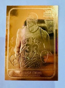 Patrick Ewing 1998 Fleer 1986 Rookie Reprints 23k Gold Foil Insert /10000 - Picture 1 of 2