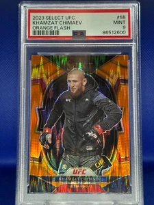 KHAMZAT CHIMAEV 💥PSA Mint 9💥 2023 Select UFC Orange Flash #55 - Picture 1 of 2