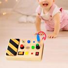 LED Lights Switch Toy LED Wooden Sensory Board for Girls Boys Birthday Gifts