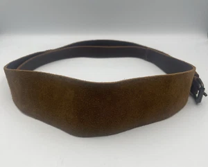 Garnet Hill braun Echtleder Made in Italy Wildleder Gürtel Größe S - Bild 1 von 9