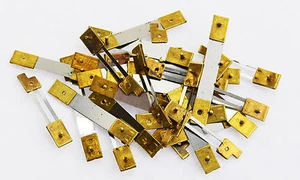 French type 10 units Brass Blocked Assorted Clock Pendulum Suspension Springs - Picture 1 of 2