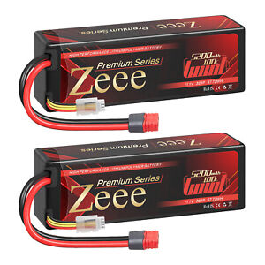 2x Zeee 5200mAh 100C 11.1V Deans Hardcase 3S LiPo Battery for RC Car Truck Boat