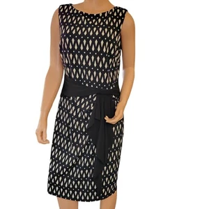Joseph Ribkoff Womens Dress Size 14 Geometric Diamond Career Office Event Ladies - Picture 1 of 14