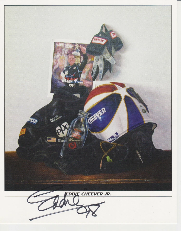 Eddie Cheever JR Big F1 Card Hand Signed Autograph Formula1 CART INDY USA - Image 1 of 1