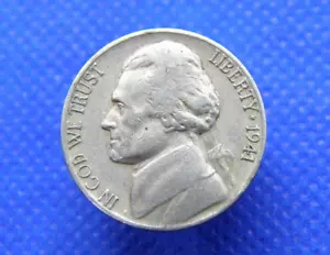USA - 1941 FIVE CENT 5c MÜNZE - THOMAS JEFFERSON / MONTICELLO - NICKEL (XK07) - Bild 1 von 6