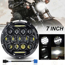 7" inch Motorcycle LED Headlight w/ Hi/Lo Beam DRL For Harley-Davidson Motorbike