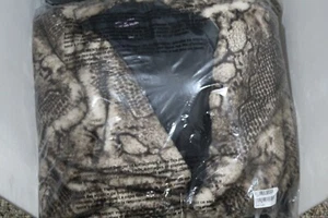 Avec Les Filles Faux Fur Bunny Knee-Length Coat - Size L - Picture 1 of 5