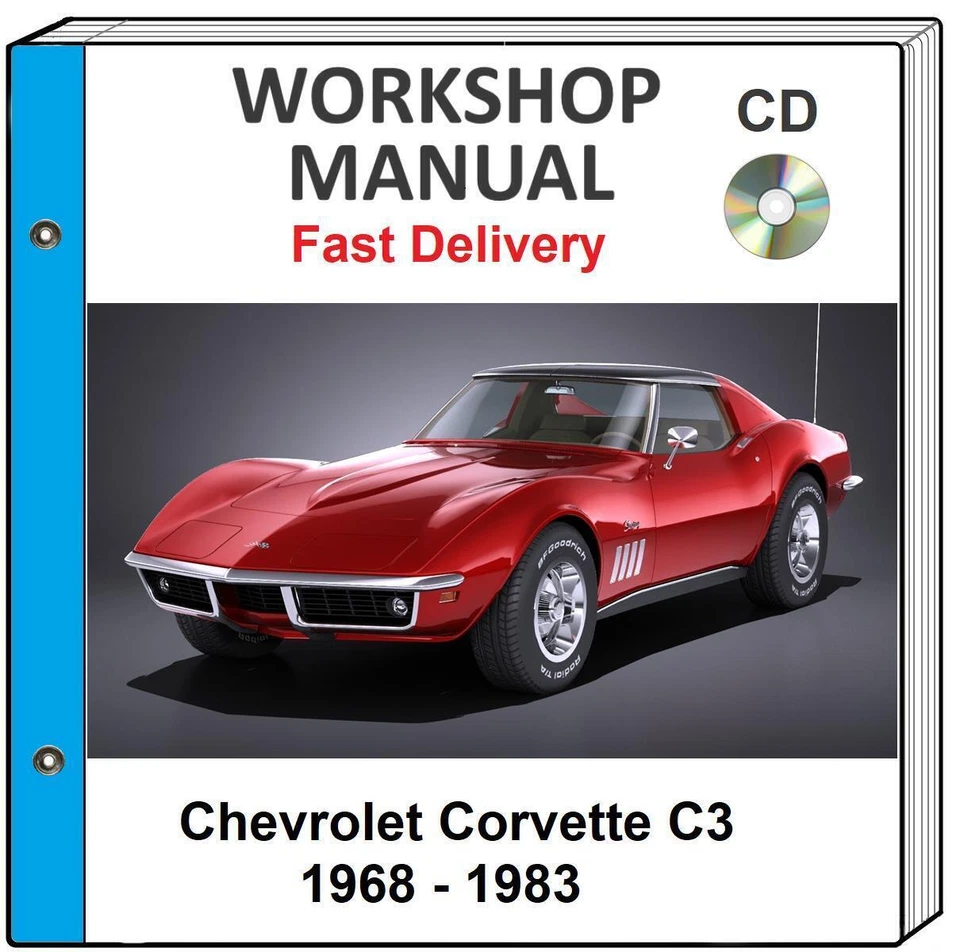CHEVROLET CORVETTE C3 1968 1969 1970 1971 1972 SERVICE REPAIR WORKSHOP MANUAL CD - Image 1 of 1