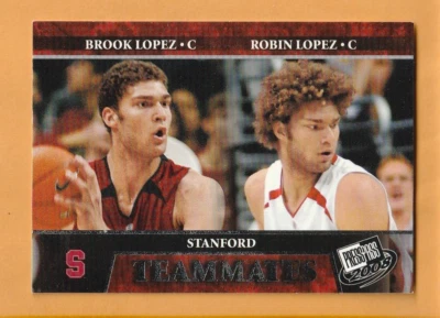 Brook Robin Lopez Stanford Cardinal 2008 pase de prensa #55 radiocontrol Fresno California Foto 1 de 2