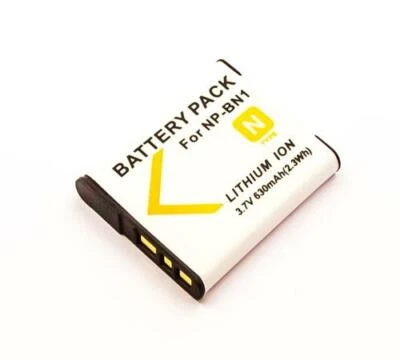 Akku für SONY CYBERSCHOT ersetzt NP-BN1, NP-BN  3,7V 630mAh - Bild 1 von 2