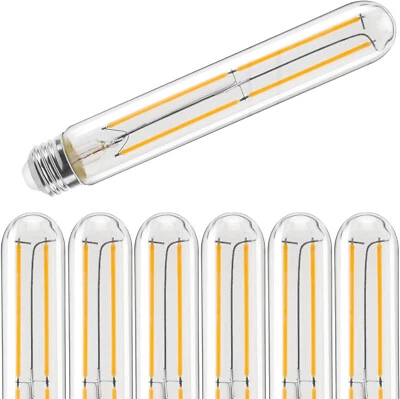 T10 LED Bulbs 7.28 Inch Tube Soft White 2700K Edison E26 60 Watt 650LM, Dimmable - Image 1 of 4