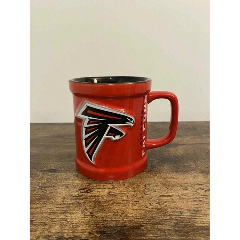 ATLANTA FALCONS BRAND NEW LOGO NFL MUG 4" BY 3” Cover