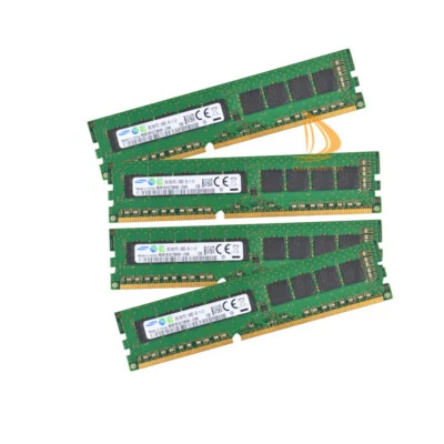 Samsung 4x 8GB 2RX8 PC3-10600E DDR3-1333Mhz 240PIN Desktop ECC Memory RAM DIMM # - Image 1 of 4