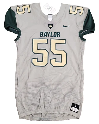 Nike Baylor Bears Vapor Pro Football Game Jersey Men's Large #55 Grey 845919 - Image 1 of 4