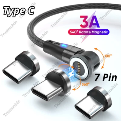 Магнитное зарядное устройство USB C тип C кабель адаптера шнур для Samsung Google Android - Изображение 1 из 4