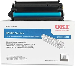 ORIGINAL Neu Okidata 52116002 Schwarz Toner Druckerpatrone Oki B6500 Serie - Bild 1 von 4