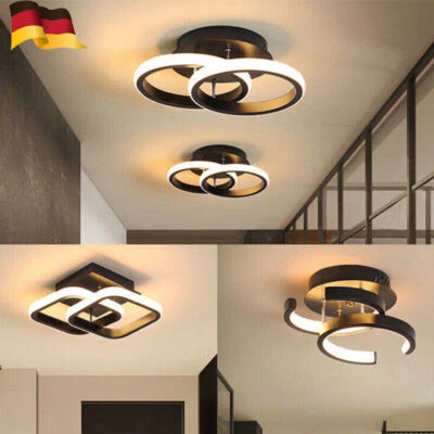 3 Farbige LED Deckenleuchte Decken-Lampe Dimmbar Wohnzimmer Flur Küchen Eingang - Bild 1 von 4