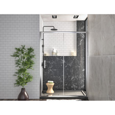 Box doccia porta nicchia scorrevole altezza 190 cm profilo cromato cristallo 6mm