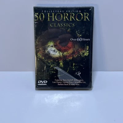 Collector's Edition 50 Horror Classics Boris Karloff Bela Lugosi NEW 5-Discs - Image 1 of 3
