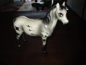 vintage Japan NIPPON Porcelain / Ceramic Horse Appaloosa Large size Excellent - Picture 1 of 8