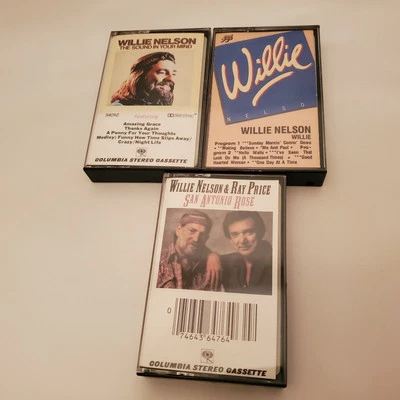 WILLIE NELSON Cassette Tape Lot 3 The Sound in Your Mind Ray Price San Antonio  - Image 1 of 4
