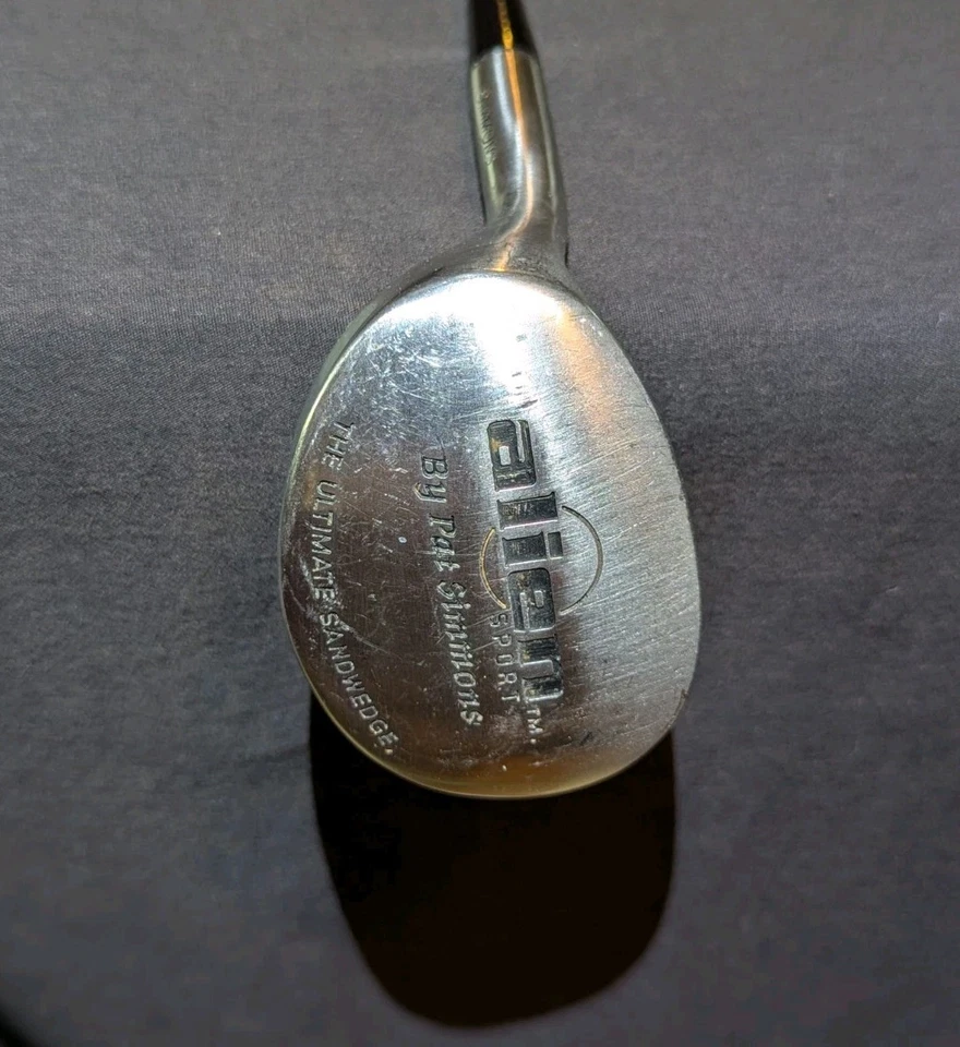 Alien Sport Pat Simmons The Ultimate Sand Wedge Steel Shaft Regular LH Golf Club - Image 1 of 4