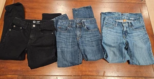 Lot of 3 Jeans (black, blue) Wondernation & Children's Place Size 8 - Picture 1 of 7