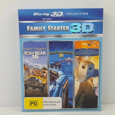 Yogi Bear/The Polar Express/Legend of the Guardians Blu-Ray 3D Collection Reg B - Image 1 of 3