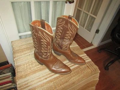 Botas de Vaquero NOCONA Vintage Para Hombre Talla 11 B Estilo 4782 Cuero Marrón Hechas en EE. UU. Foto 1 de 4