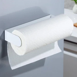 Magnetic Paper Towel Holder - Multifunctional White Paper Towel Rack with Str... - Picture 1 of 6