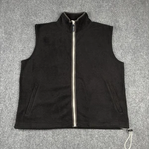 Gilet pile Ivy Crew uomo XL nero full zip smanicato giacca casual outdoor - Foto 1 di 10