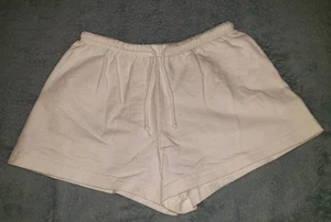 Vtg 90s/Y2K Body-Code Cotton Athletic Shorts Girls Youth Medium Off-White - Picture 1 of 5