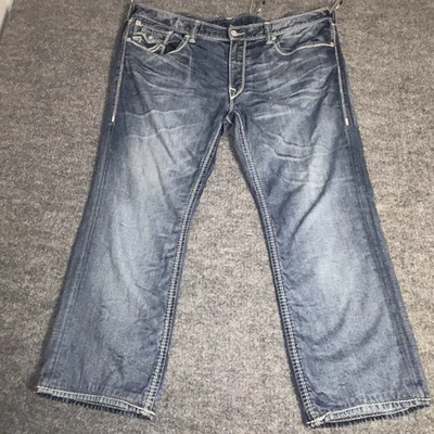 True Religion Men’s Jeans Size 42 Deep Water Straight Fit Flap Pockets Mexico - Image 1 of 4