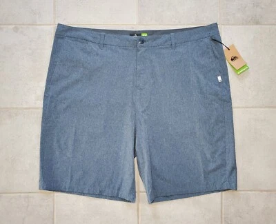 Pantalones Cortos Quiksilver Para Hombre Talla 44 Union Brezo Anfibio Cremallera Azul Gris Bolsillos Foto 1 de 4