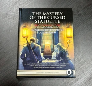 The Mystery of the Cursed Statuette Hardcover Adventure and Compendium 5e DND - Foto 1 di 2