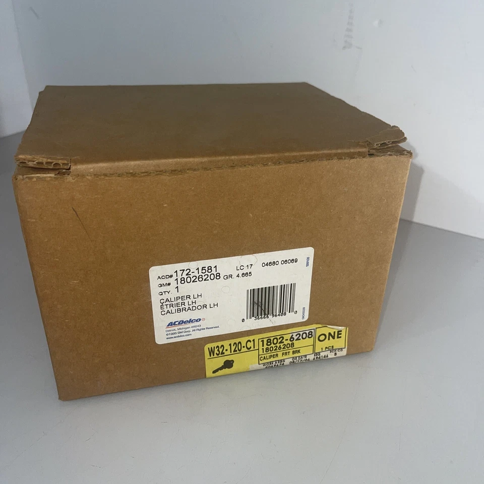 Genuine GM 1997-2005 Chevrolet Oldsmobile Pontiac Front Brake Caliper 18026208 - Image 1 of 4