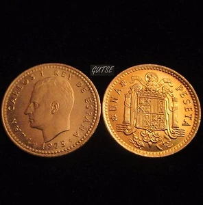 *GUTSE* 1 PESETA 1975*19-77, SIN CIRCULAR. - Imagen 1 de 1