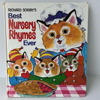 Richard Scarry's Best Rursery Rhymes Ever Hardcover Illustrated 1981 Vintage - image 1 of 4