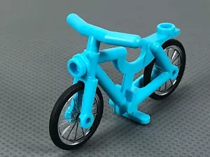 LEGO Bicycle Medium Azure Minifigure Bicicletta Autentico Accessorio Minifigure 4719c02 - Foto 1 di 9