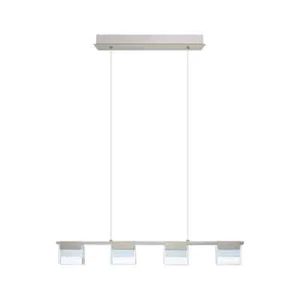 Eglo Vicino 13-Watt Integrated LED Matte Nickel Linear Pendant - Picture 1 of 13