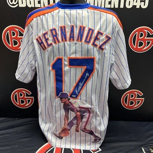 Keith Hernandez signed New York Mets art jersey (Pinstripes) Steiner CX AUTO - Picture 1 of 4