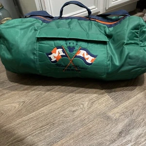 Vintage Walt Disney Mickey Mouse Crew Quilted Duffel Bag 24”x12”x12” - Picture 1 of 3