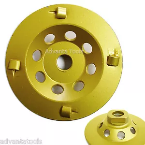 4” PCD Cup Wheel - Quarter Round 4-Segment with 5/8"-11 Arbor - Picture 1 of 3