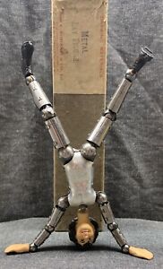 1920’s Rare SABA BUCHERER Jointed Metal Lay Figure - Original Box - Swiss Made