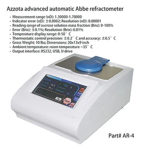 Azzota ® Automatic Digital Abbe Refractometer (Automatic design w/ Large LCD) - Picture 1 of 4