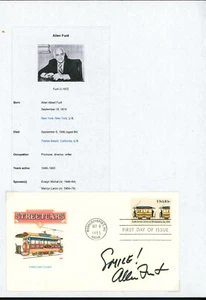 Allen Albert Funt Signature Autogramm signiertes Cover 1983 FDC - Bild 1 von 2
