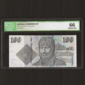 AUSTRALIA 100 Dollars Signature Fraser Cole 1992 P-48d ICG 66 UNC Uncirculated - Picture 1 of 3