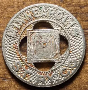 1946 Minneapolis, Minnesota MN Minneapolis St. Ry. Co. Tarif Transit Token - Bild 1 von 4